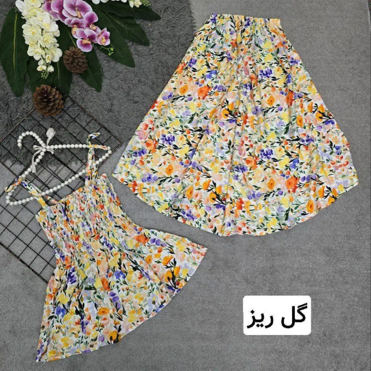 تاپ و دامن نخی