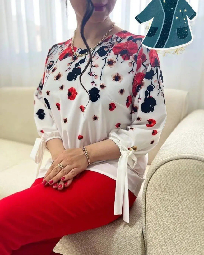 ست شومیز شلوار شکوفه