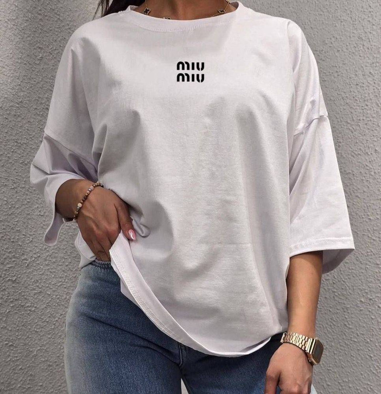تیشرت باکسی تیشرت لانگ تیشرت بیرون پوش مدل MIU