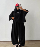 ست تیشرت و شلوار بگ نوشته