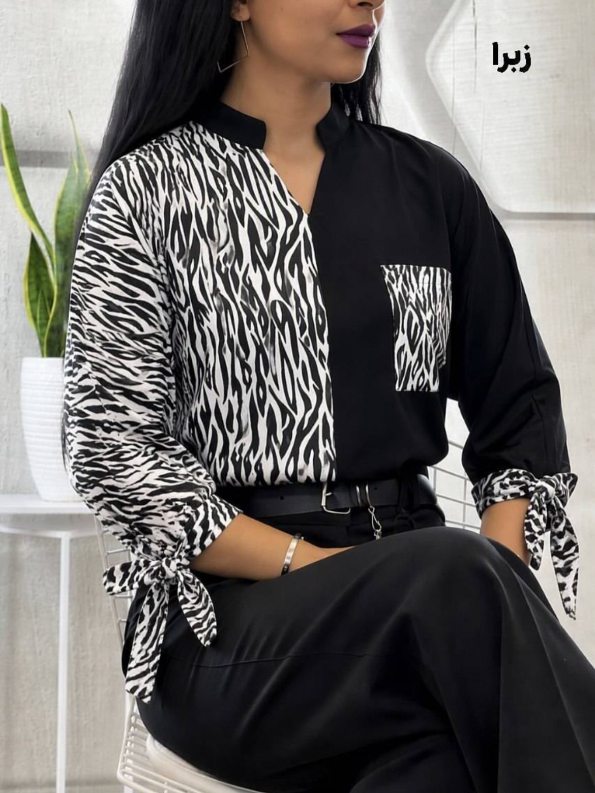 شومیز طرح‌دار نگلا شومیز مجلسی شومیز زنانه