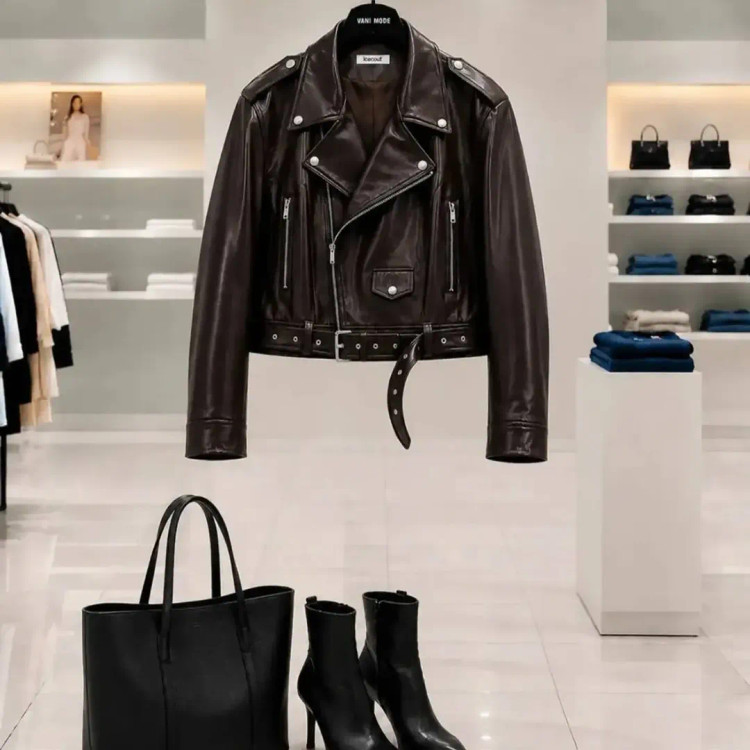کت چرم آستر دار مدل زارا دوسایز کت پاییزه