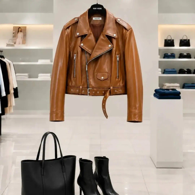 کت چرم آستر دار مدل زارا دوسایز کت پاییزه