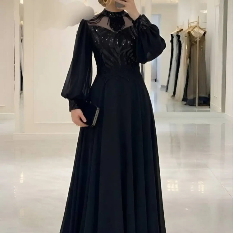 مجلسی زمرد ماکسی بلند لباس مجلسی بلند زنانه
